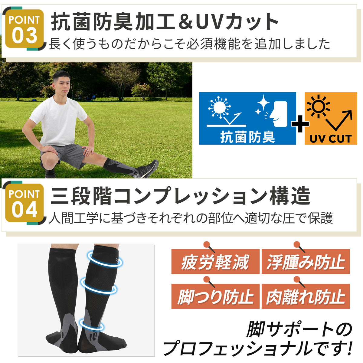 着圧ソックス Amazon 商品ページ 商品画像 10